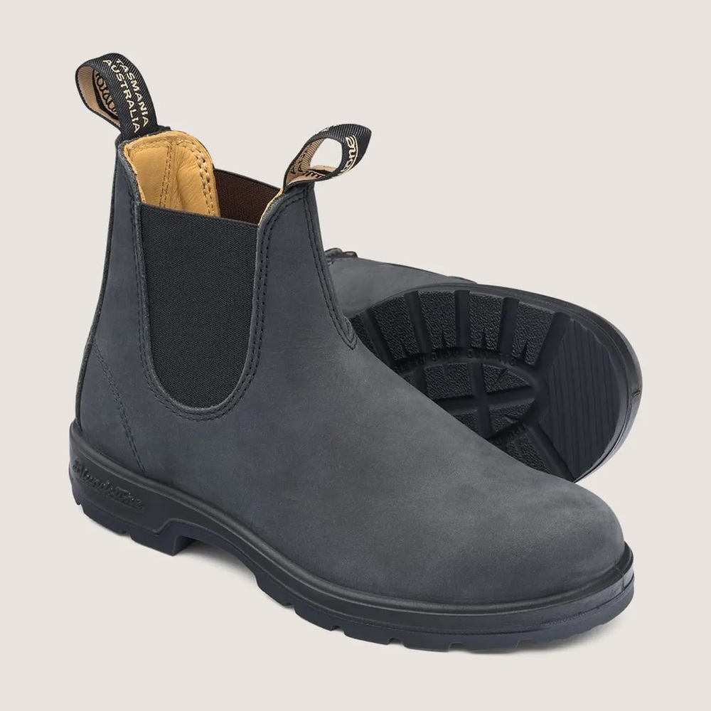 NEW BLUNDSTONE MEN'S CLASSICS CHELSEA BOOTS #587 RUSTIC BLACK SIZE US 12/UK 11